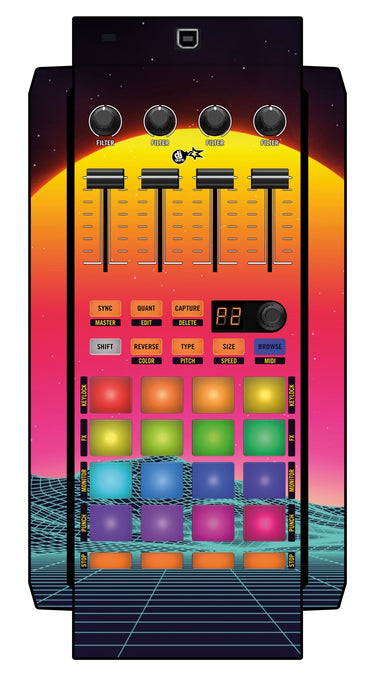 Native Instruments F1 Skin Synthwave Horizon